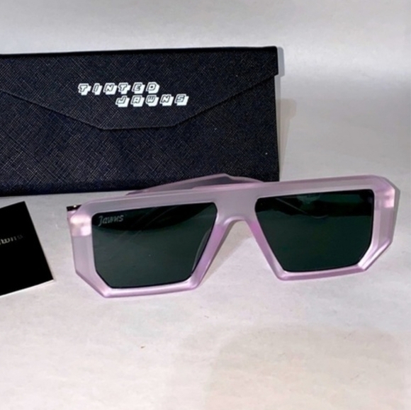 TINTED JAWNS Billionaire Purple Ghost Frosted Shades/sunglasses. Unisex. NIB - Picture 7 of 7